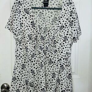 Disney Cruella Deville Theme Lightweight Top Plus 2x